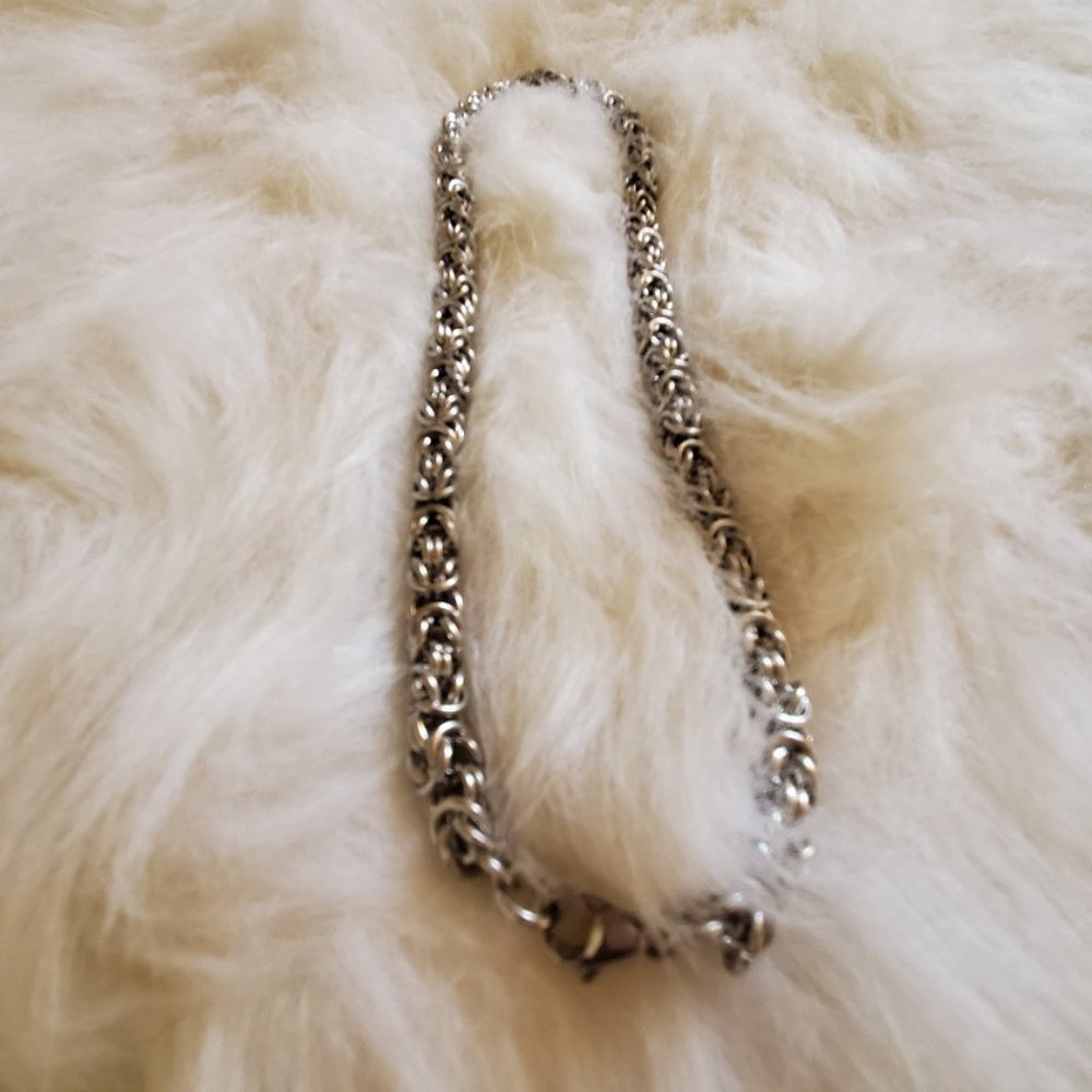 "SteelTime" Byzantine Heavy Necklace 19"